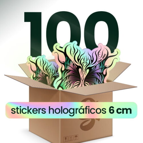 Oferta de autocolantes holográficos 6 cm