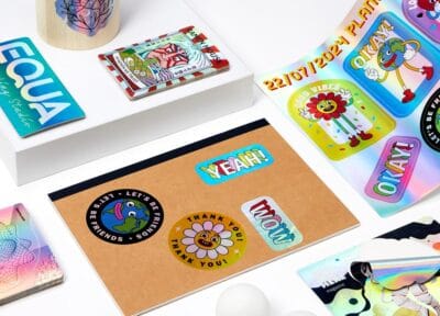 proceso de producción de pegatinas personalizadas en Sticker Seeds