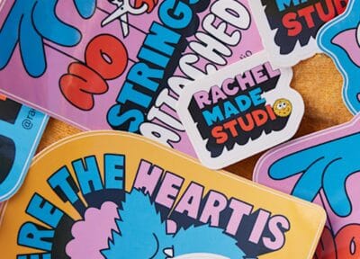 pegatinas personalizadas de vinilo con diseños de artistas