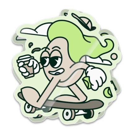 100 stickers de vinilo (8 cm)