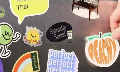 pegatinas personalizadas de vinilo con diseños de artistas